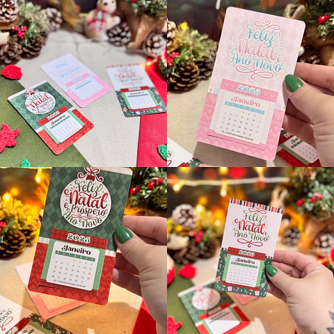 Arquivo Natal Mini Calendário Imã de Geladeira - Letterinhas