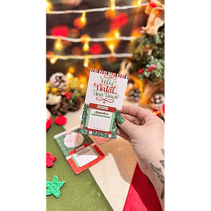 Arquivo Natal Mini Calendário Imã de Geladeira - Letterinhas