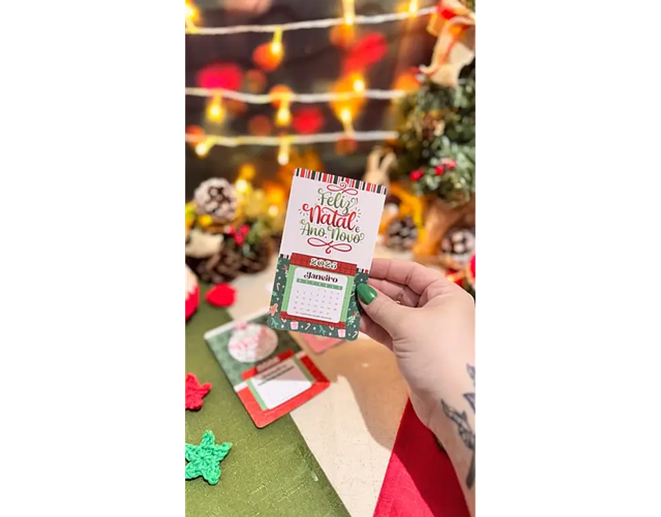 Arquivo Natal Mini Calendário Imã de Geladeira - Letterinhas 2