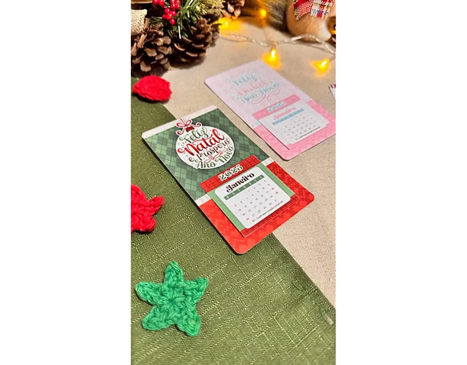 Arquivo Natal Mini Calendário Imã de Geladeira - Letterinhas 3