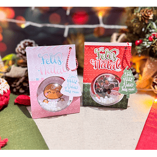 Arquivo Natal Porta Bolinha Acrílica - Letterinhas