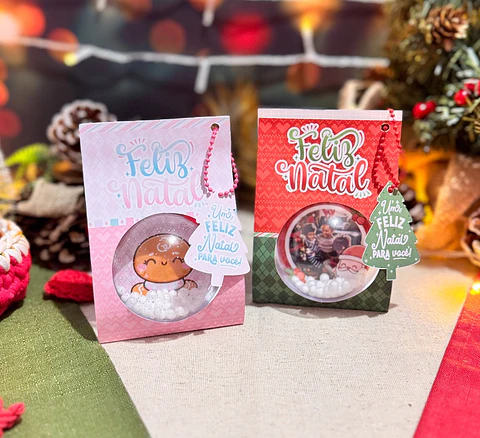 Arquivo Natal Porta Bolinha Acrílica - Letterinhas