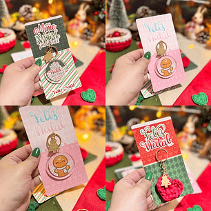 Arquivo Natal Card Chaveiro - Letterinhas