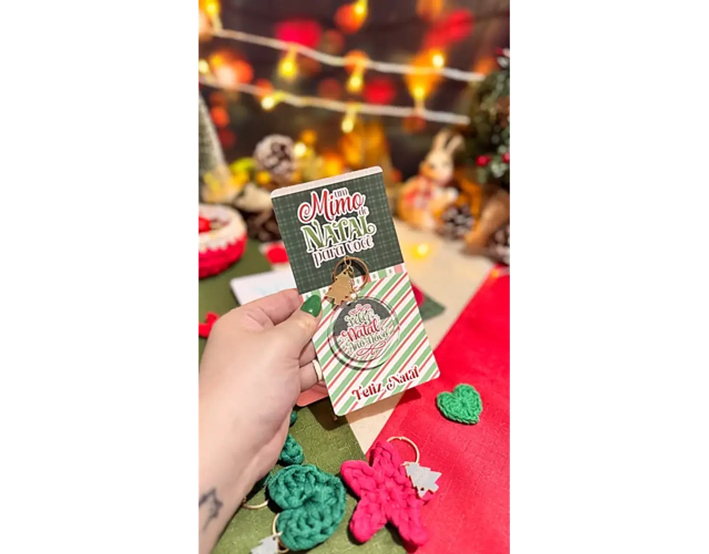 Arquivo Natal Card Chaveiro - Letterinhas 2