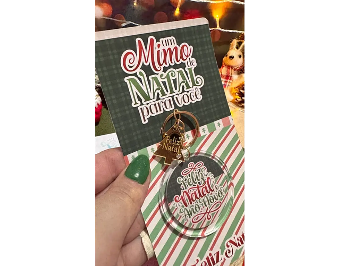 Arquivo Natal Card Chaveiro - Letterinhas 3