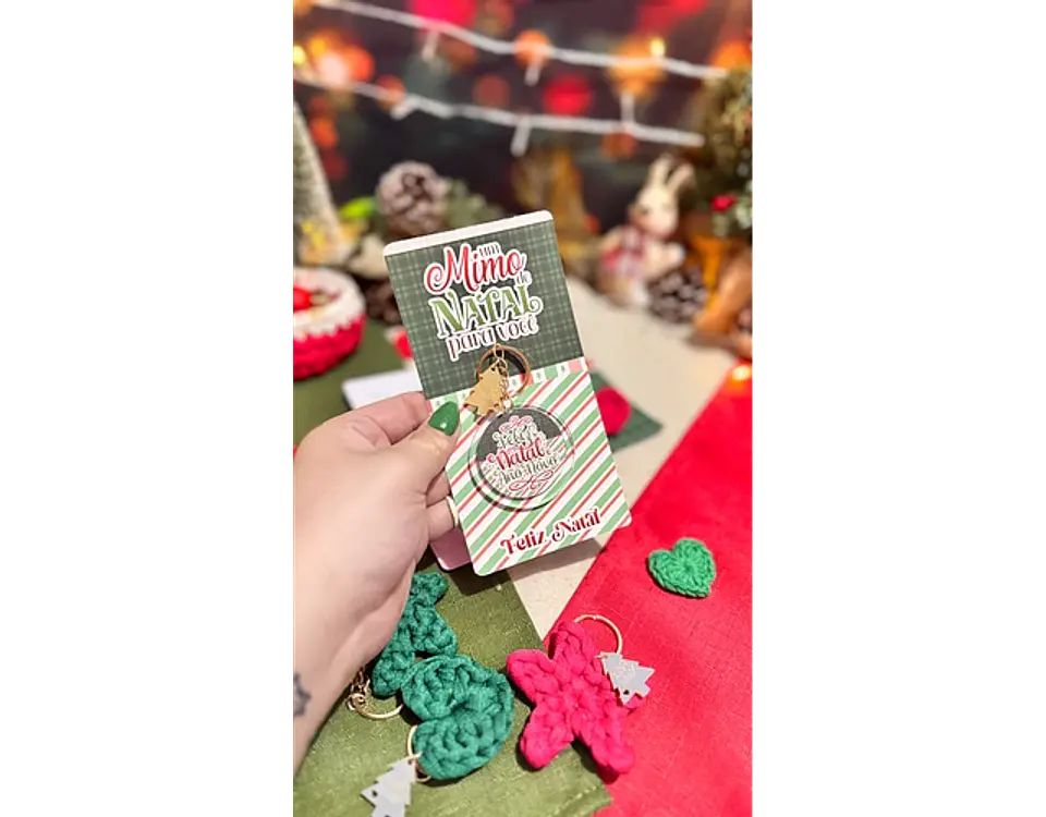 Arquivo Natal Card Chaveiro - Letterinhas 4