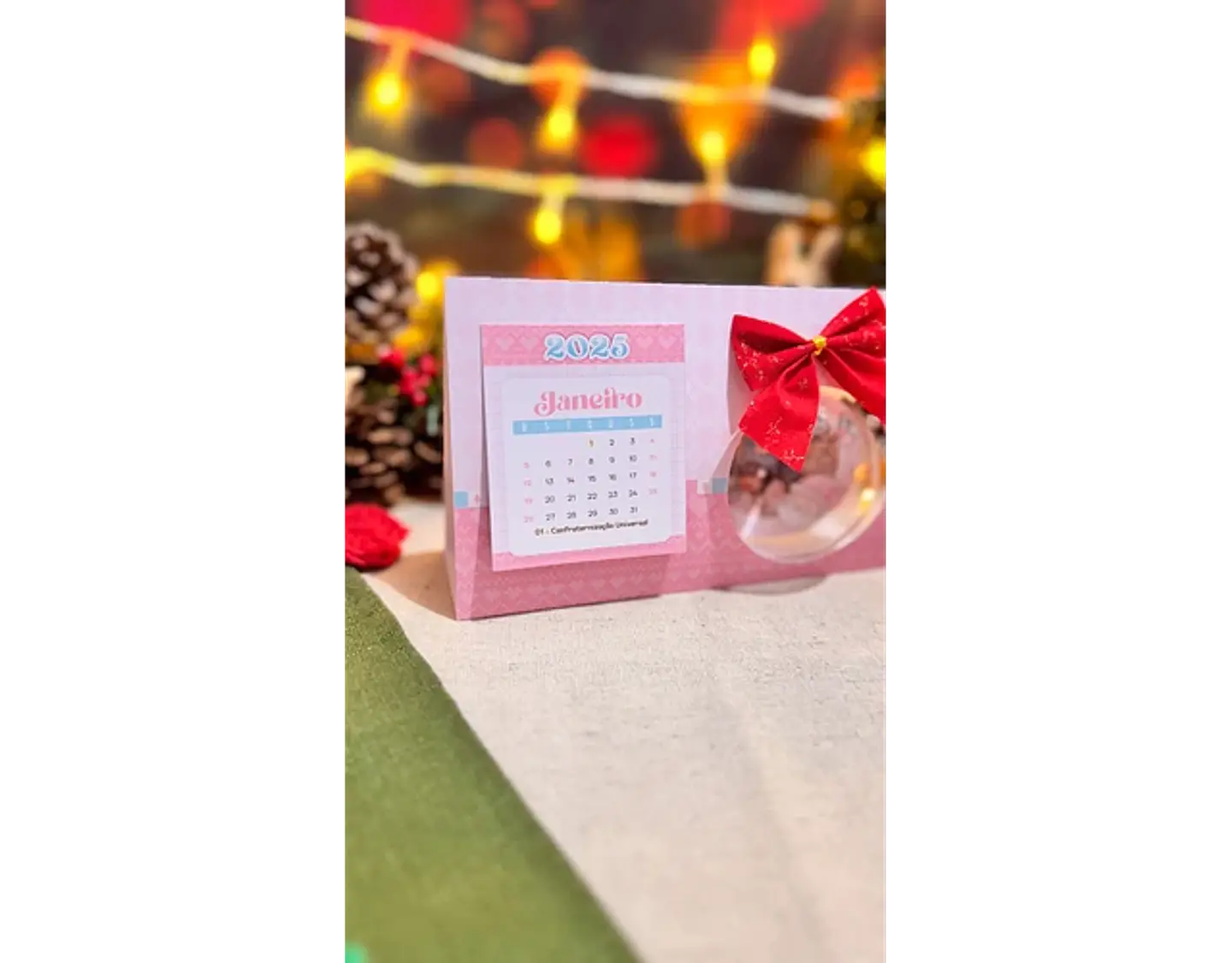 Arquivo Natal Calendário Bola Acrílica 2025 - Letterinhas 3