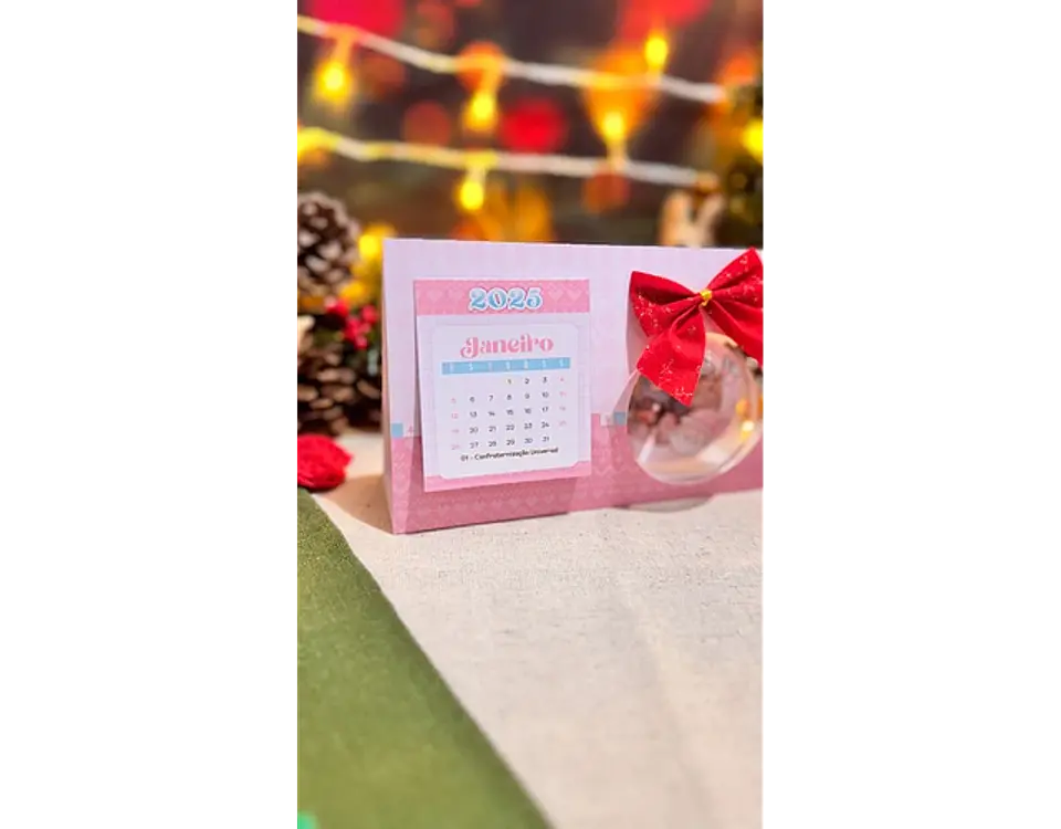 Arquivo Natal Calendário Bola Acrílica 2025 - Letterinhas 3