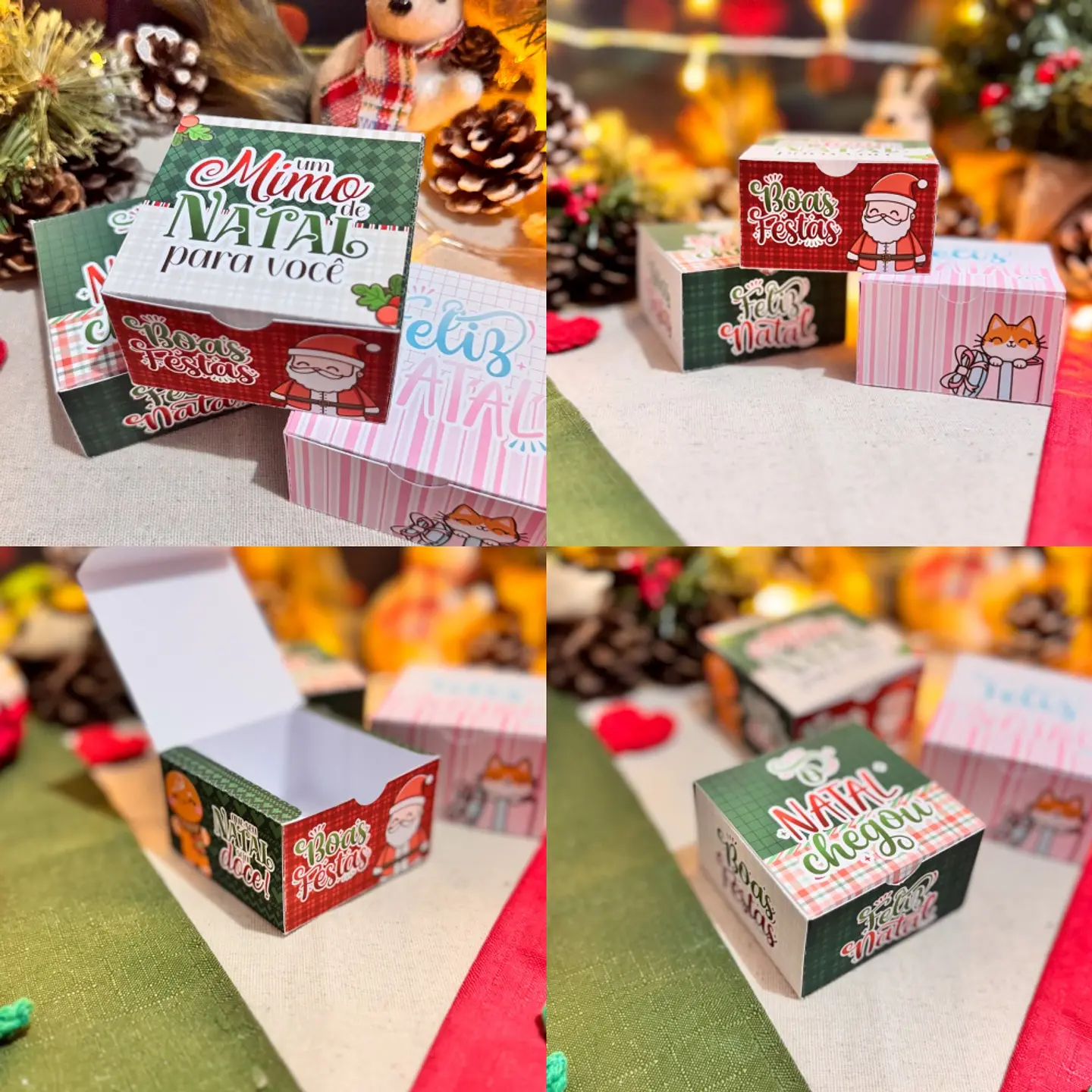 Arquivo Natal Caixa Quadrada Multiuso - Letterinhas 1