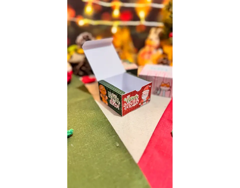 Arquivo Natal Caixa Quadrada Multiuso - Letterinhas 2