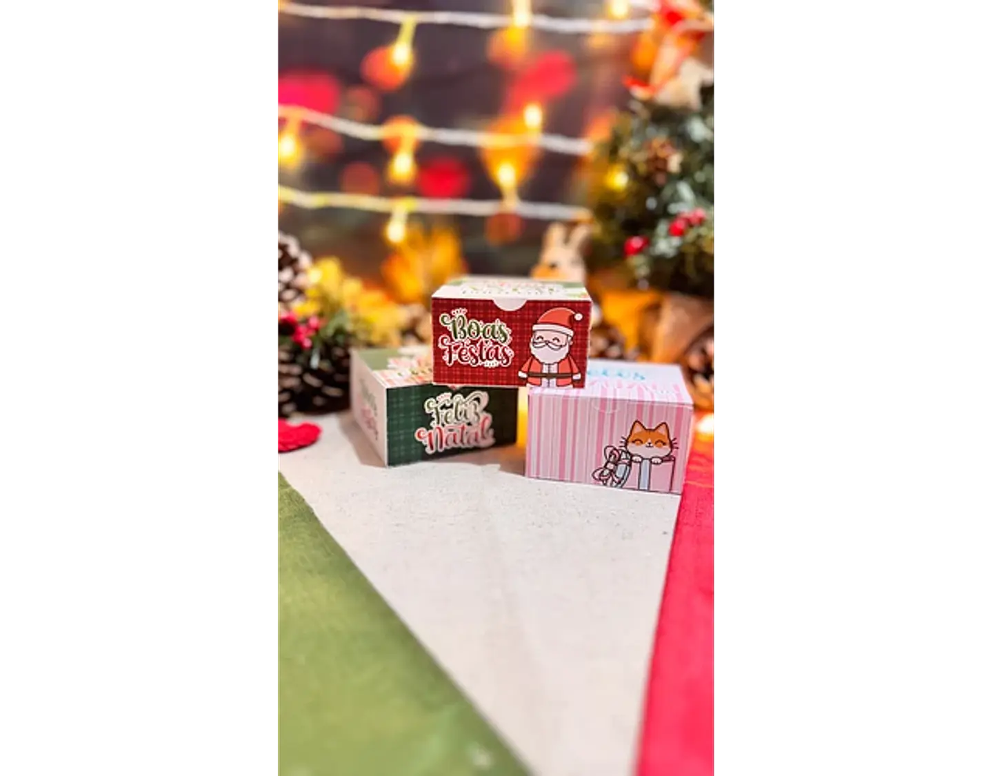 Arquivo Natal Caixa Quadrada Multiuso - Letterinhas 4