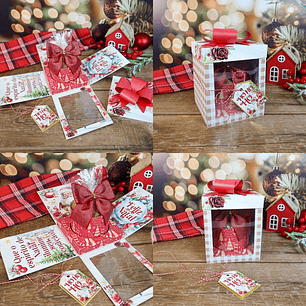  Arquivo Natal Caixa Panetone Explosão - Chuvinha de papel