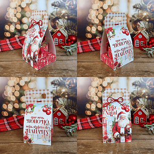 Arquivo Natal Caixa Panetone Bolsinha - Chuvinha de papel