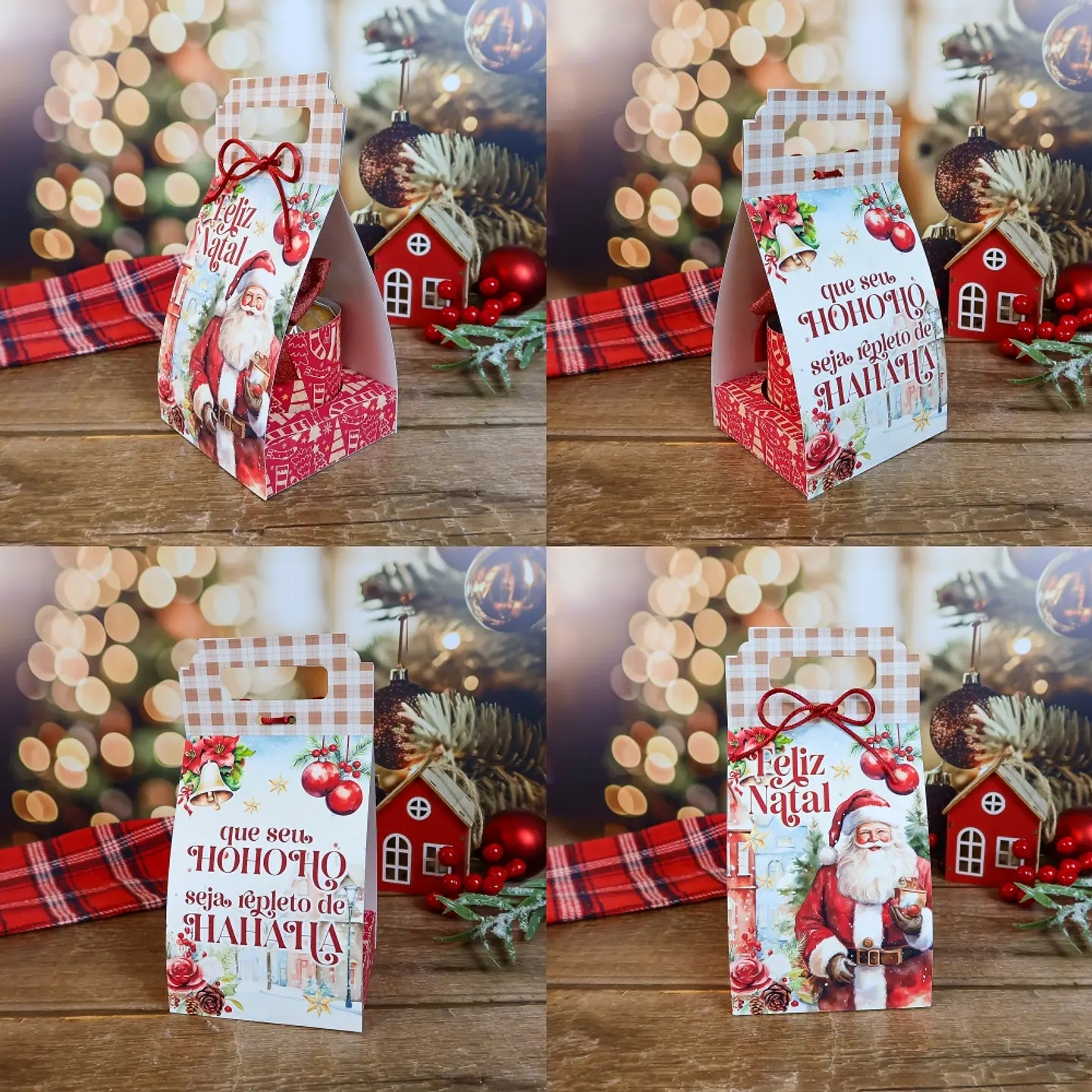 Arquivo Natal Caixa Panetone Bolsinha - Chuvinha de papel 1