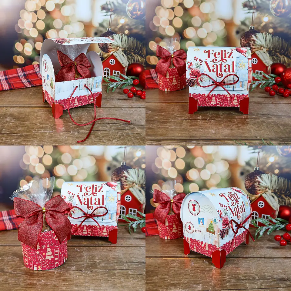 Arquivo Natal Caixa Panetone Correio - Chuvinha de papel 1
