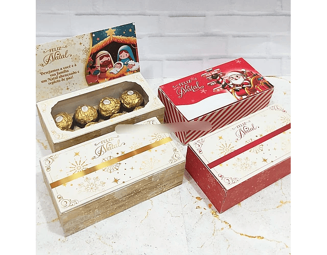 Arquivo Natal Caixa 8 doces - Kit Criações