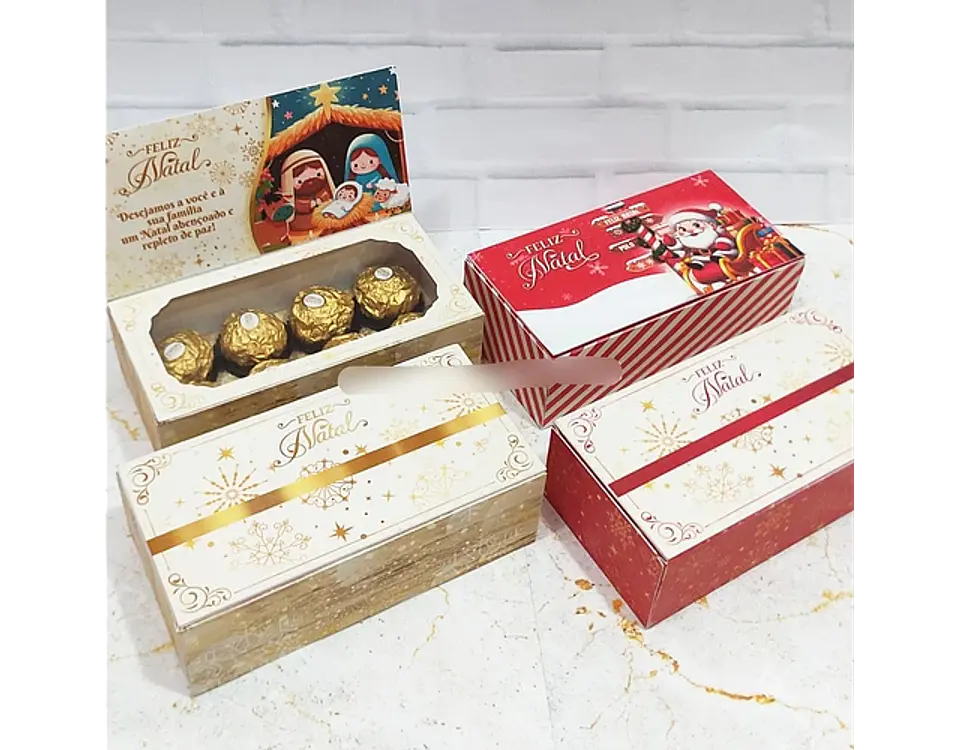 Arquivo Natal Caixa 8 doces - Kit Criações 1