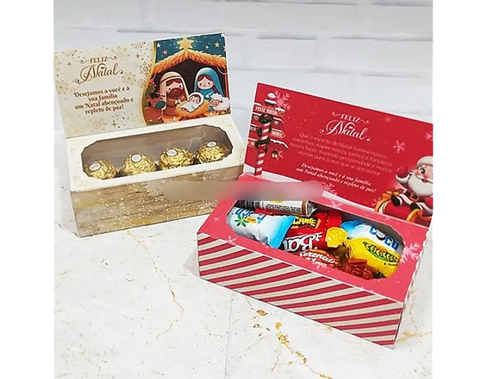 Arquivo Natal Caixa 8 doces - Kit Criações 3