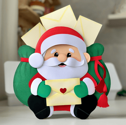 Arquivo Topo de Bolo Natal Cartas para o Noel - papel caramelo