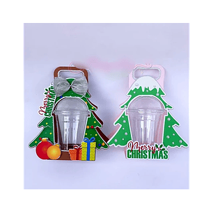 Arquivo Natal Suporte para Copo Bolha