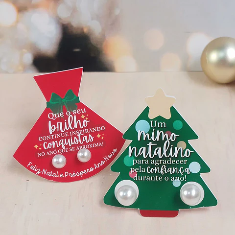 Arquivo Natal Card Brinco Árvore e Vestido - Loopinha