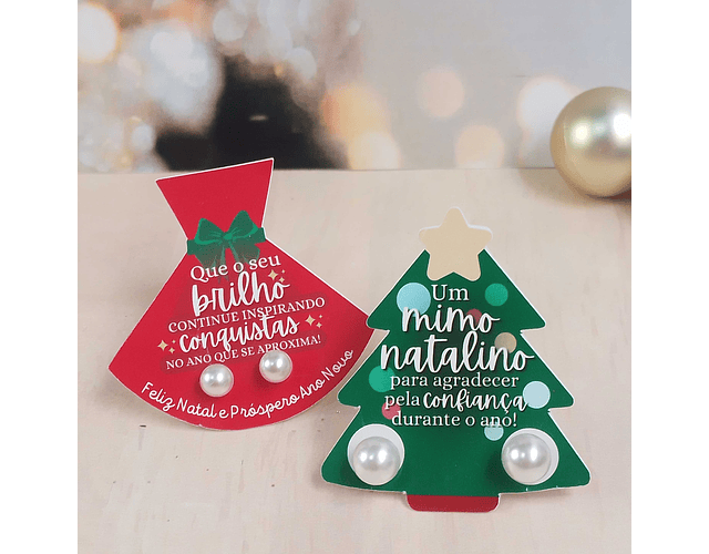 Arquivo Natal Card Brinco Árvore e Vestido - Loopinha