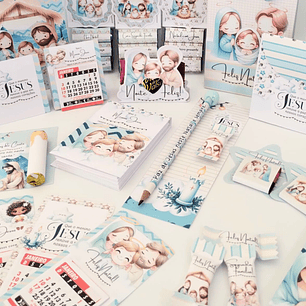 Arquivo Natal Cristão Azul Kit Mimos - Abelhinha