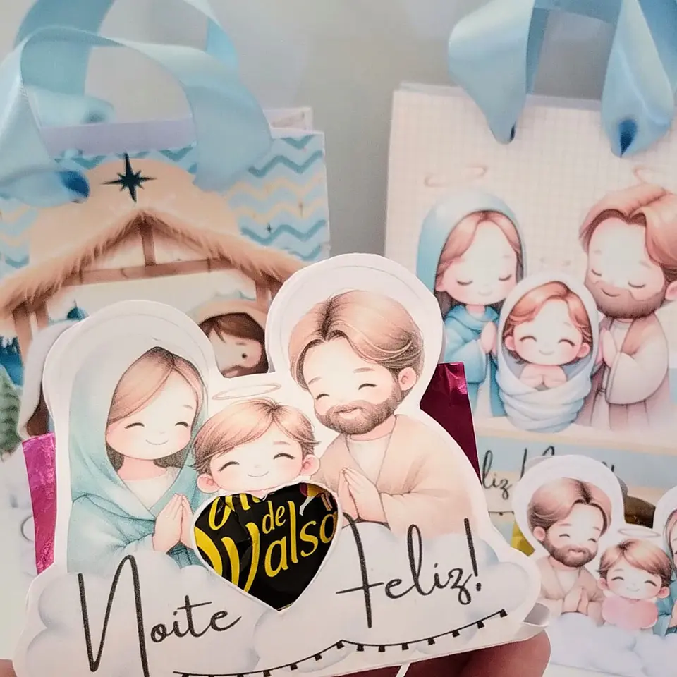 Arquivo Natal Cristão Azul Kit Mimos - Abelhinha 11