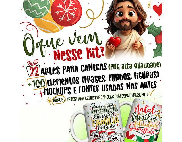 Arquivo Canecas Natal Combo - ABACAXI SUBLIMATICO