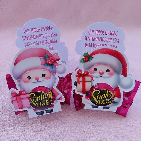 Arquivo Natal Porta Bombom Papai Noel - Dhama dos Papéis