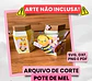 Arquivo de Corte Pote de Mel - Somente Molde - Thumbnail 1