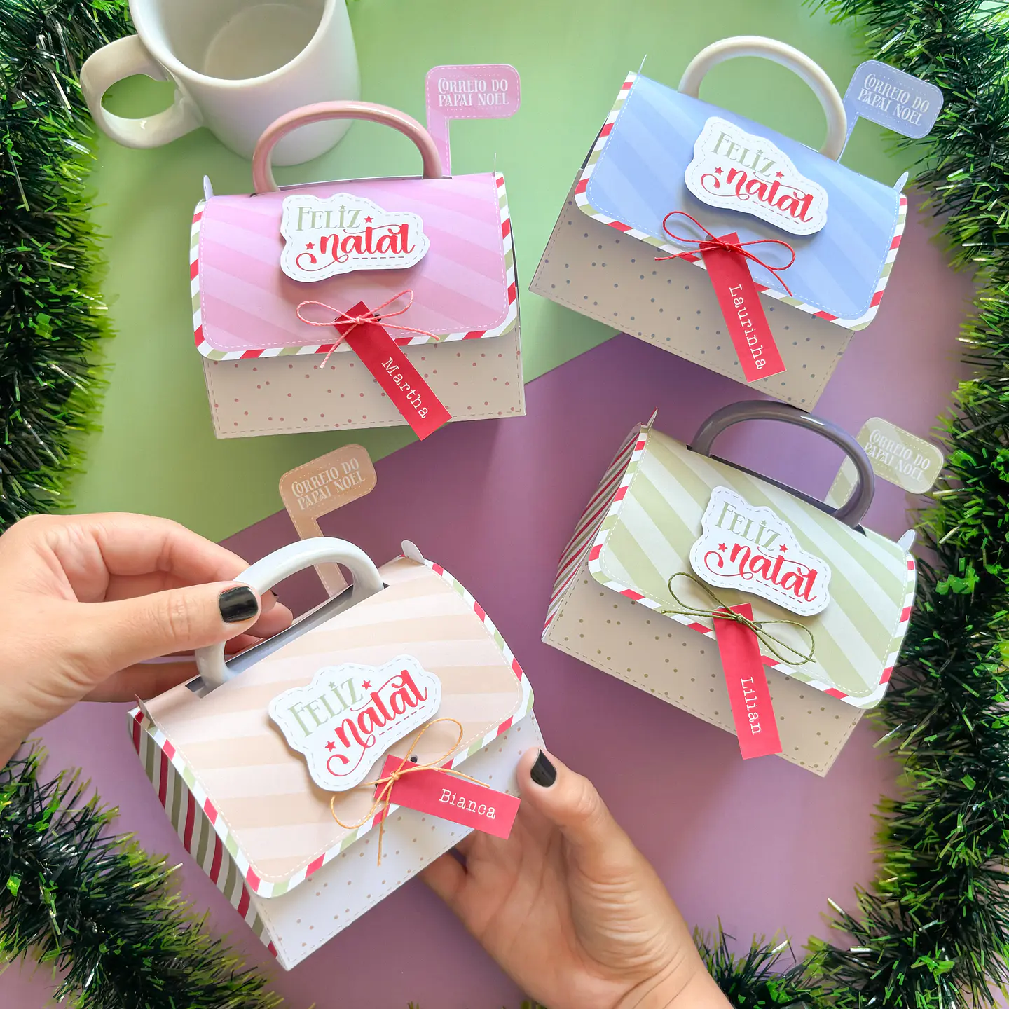 Arquivo Natal Caixa Porta Caneca - tudo pra papelaria 1