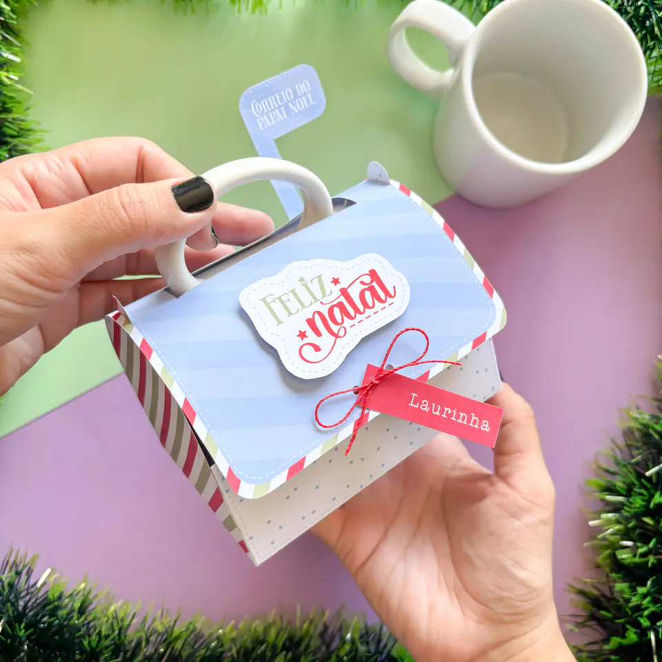 Arquivo Natal Caixa Porta Caneca - tudo pra papelaria 3