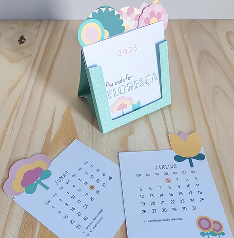 Arquivo Calendário 2025 Floresça - Tudo pra papelaria