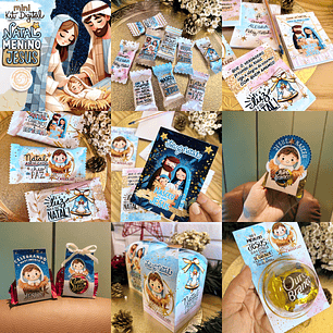 Kit Digital Natal Cristão Menino Jesus - Pandoca