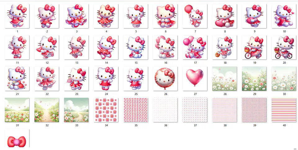 Kit Digital Hello Kitty Vermelha - Eternize 2