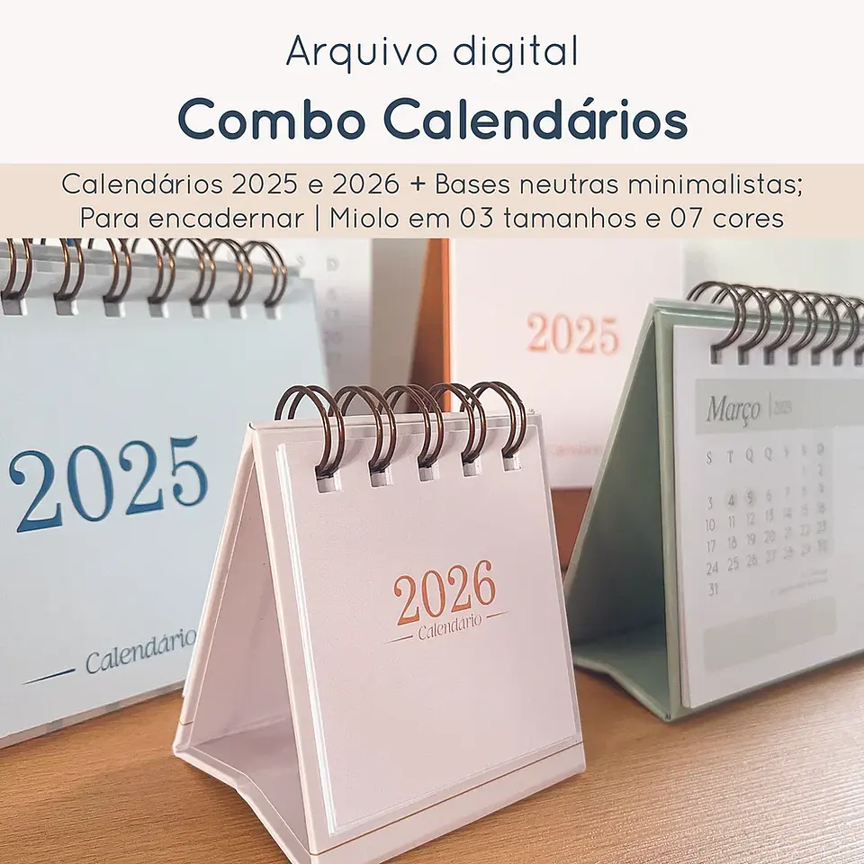 Arquivo Calendários de Mesa 2025 e 2026 - Papel Sorriso 1