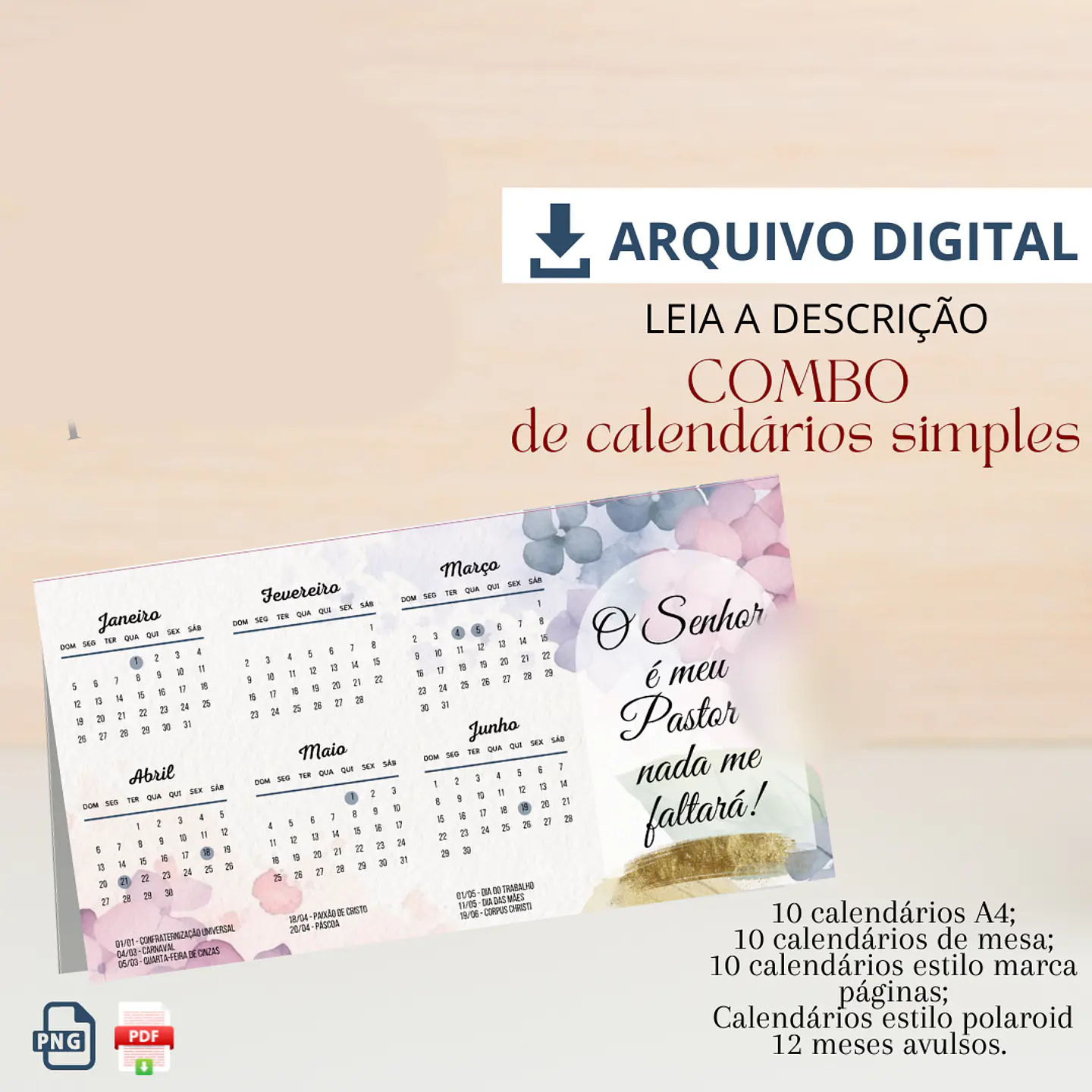  Arquivo Combo de Calendários de Mesa 2025 - PITAKOS 1
