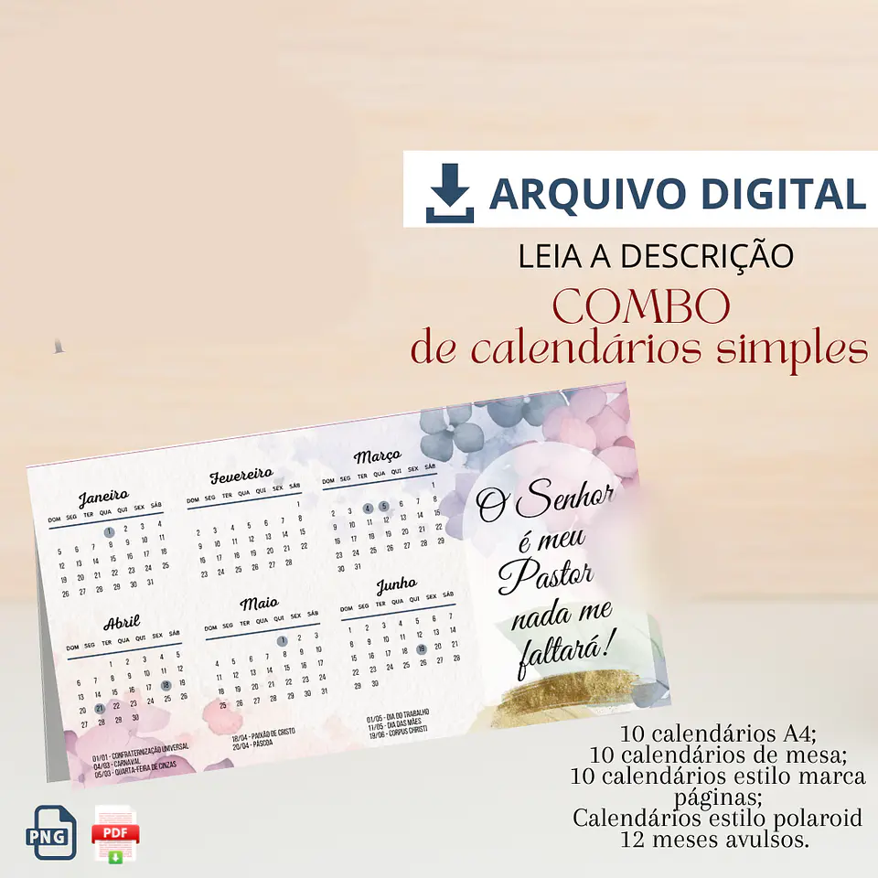 Arquivo Combo de Calendários de Mesa 2025 - PITAKOS 1
