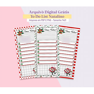 Arquivo Natal To do List Natalino FREEBIE - Studio Rafa