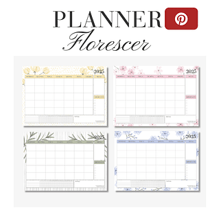 Arquivo Planner de Mesa Florescer Não Datado 2025