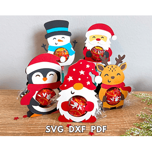 Arquivo Natal Porta Bombom em Camadas