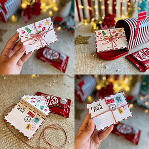 Arquivo Natal Envelope para Kit Kat - Ana Flor