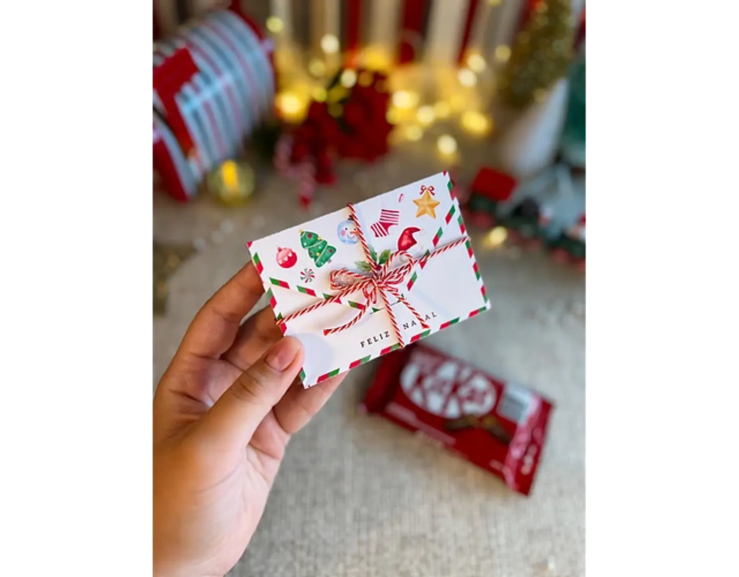 Arquivo Natal Envelope para Kit Kat - Ana Flor 3