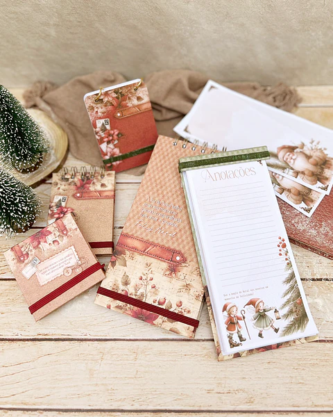 Arquivo Natal Combo Encadernar Bloquinhos - Gabs Duo