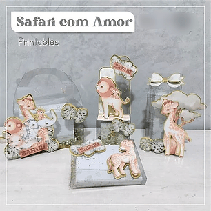 Arquivo de Corte Acetato Safari com Amor -- BIARTE