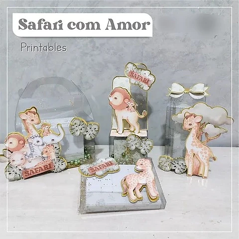 Arquivo de Corte Acetato Safari com Amor -- BIARTE