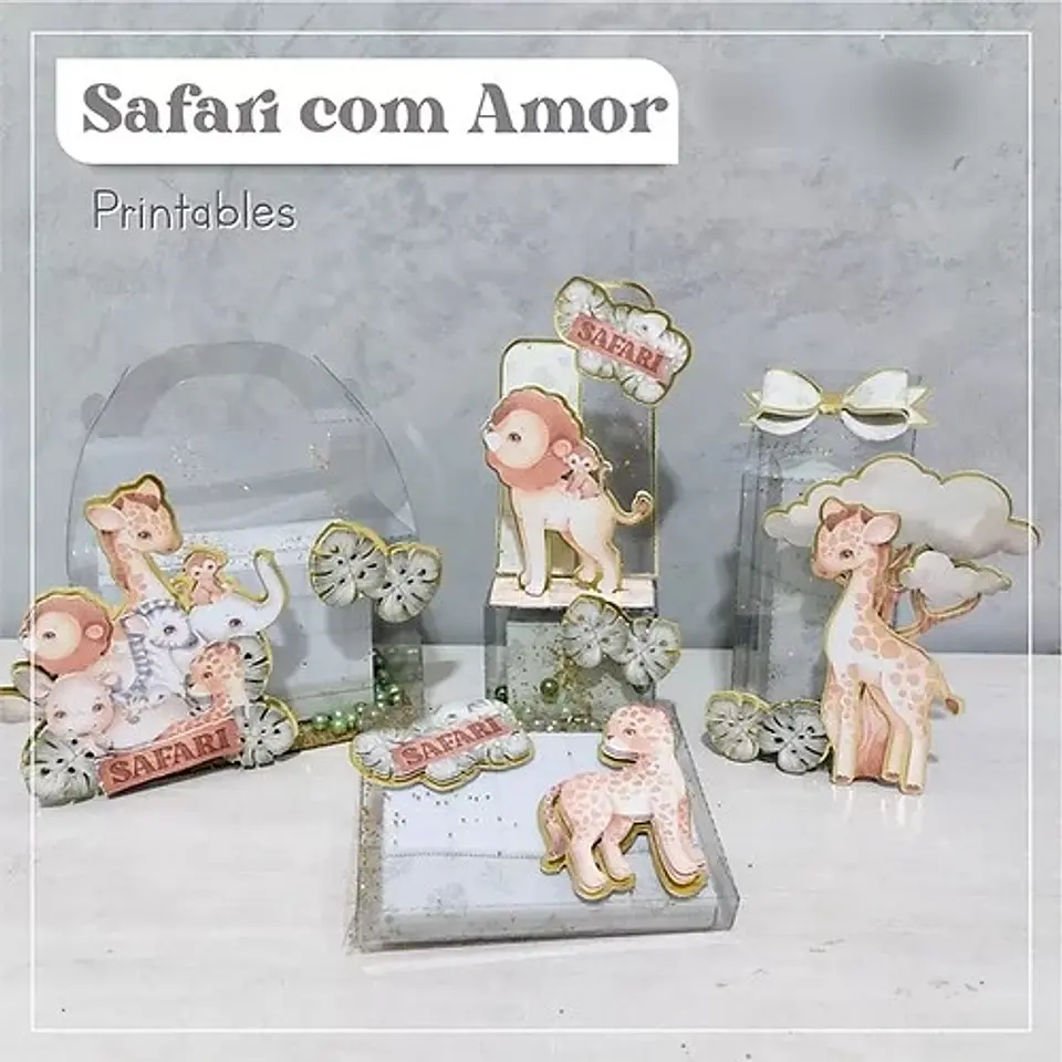 Arquivo de Corte Acetato Safari com Amor -- BIARTE 1