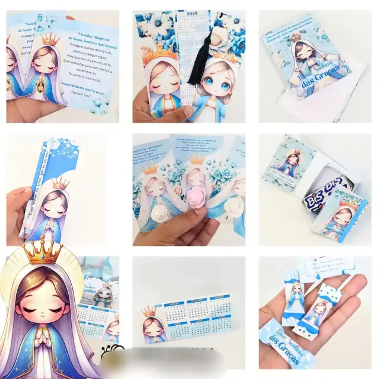 Arquivo Kit Papelaria Nossa Senhora das Graças - Abelhinha Designer 1
