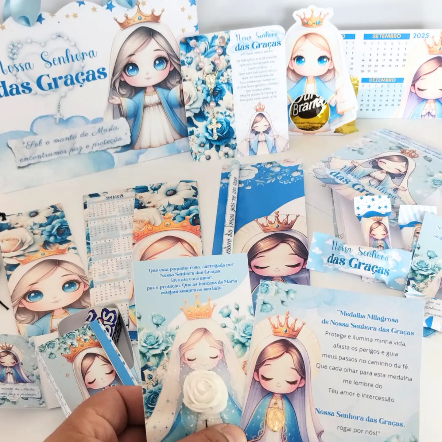 Arquivo Kit Papelaria Nossa Senhora das Graças - Abelhinha Designer 17